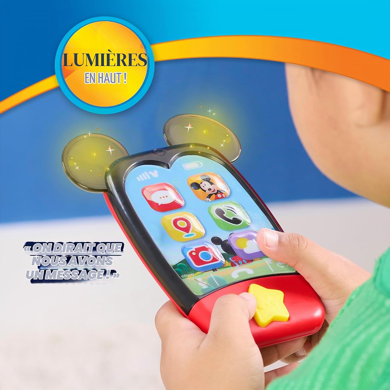 Detalle 2 de Just Play Disney Jr. Mickey Mouse Clubhouse speelgoedtelefoon met licht en geluid