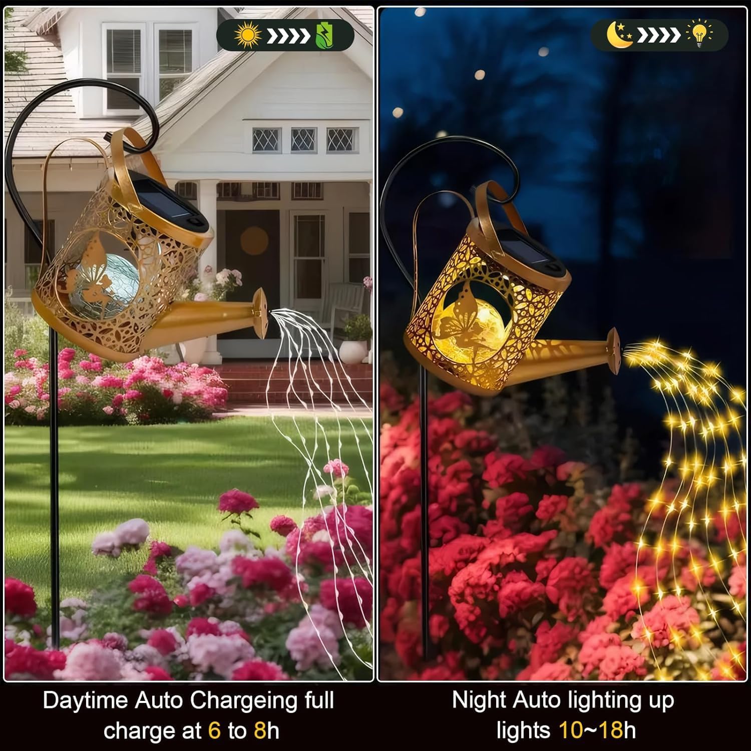 Detalle de BomKra Solar Watering Can Lights LED