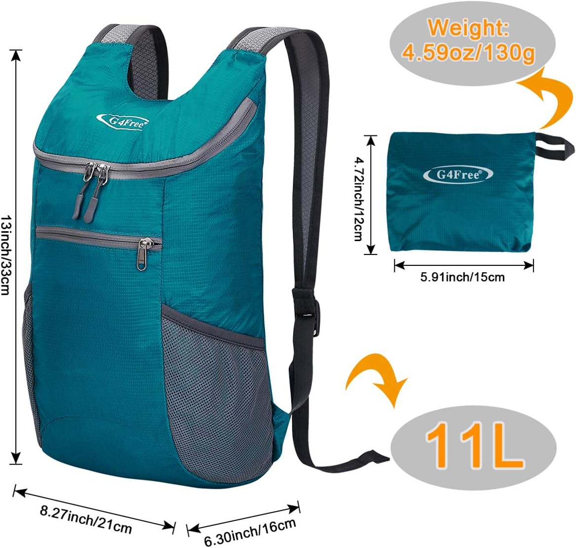 Thumbnail 1 de G4Free Mochila plegable 11 L ultraligera