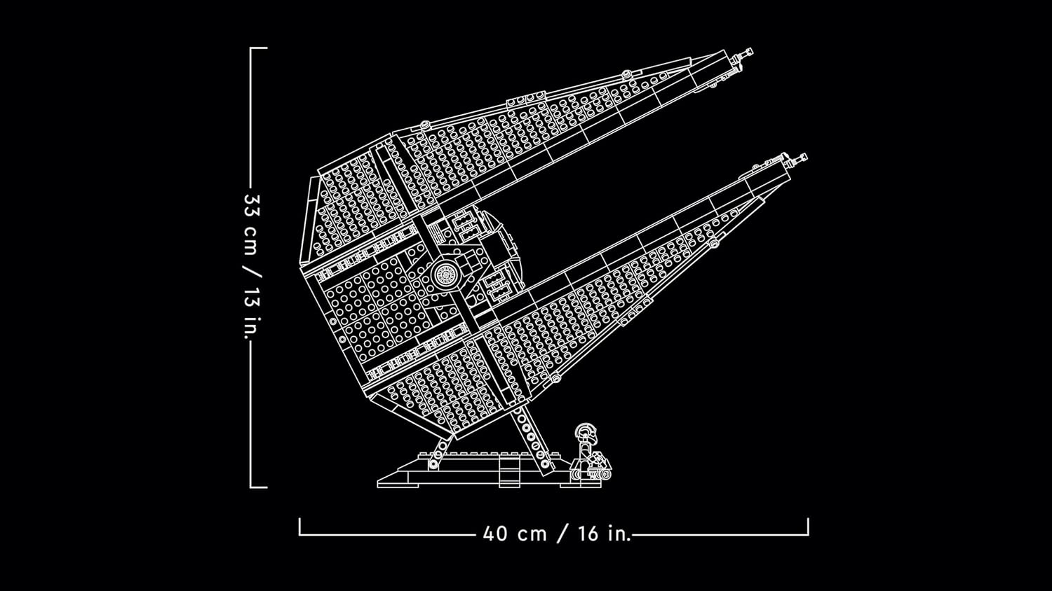 Thumbnail 6 de LEGO Star Wars TIE Interceptor UCS 75382: maquette d’esposizione per adulti con minifigure e 25° anniversario