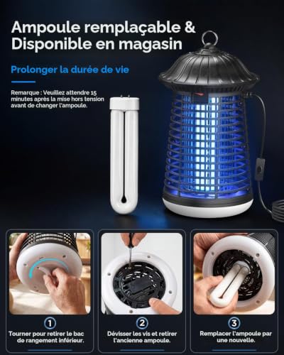 Thumbnail 6 de Lampe Anti Moustique Novabed 4200V – 2 en 1 LED douce, couverture jusqu'à 150 m²