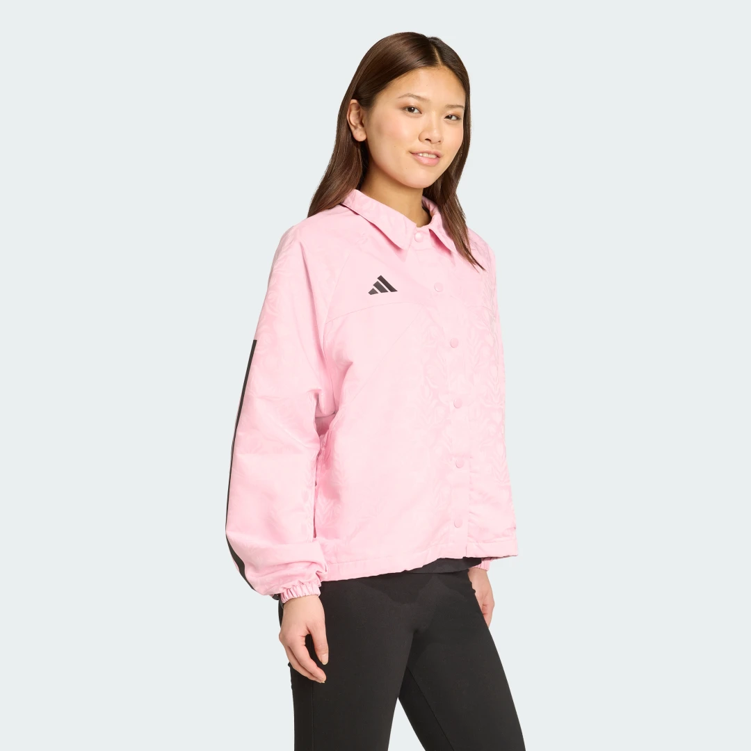 Thumbnail 2 de Chaqueta Common Goal Coaches Tiro x de Adidas (Rosa): una opción cómoda para entrenar y vestir