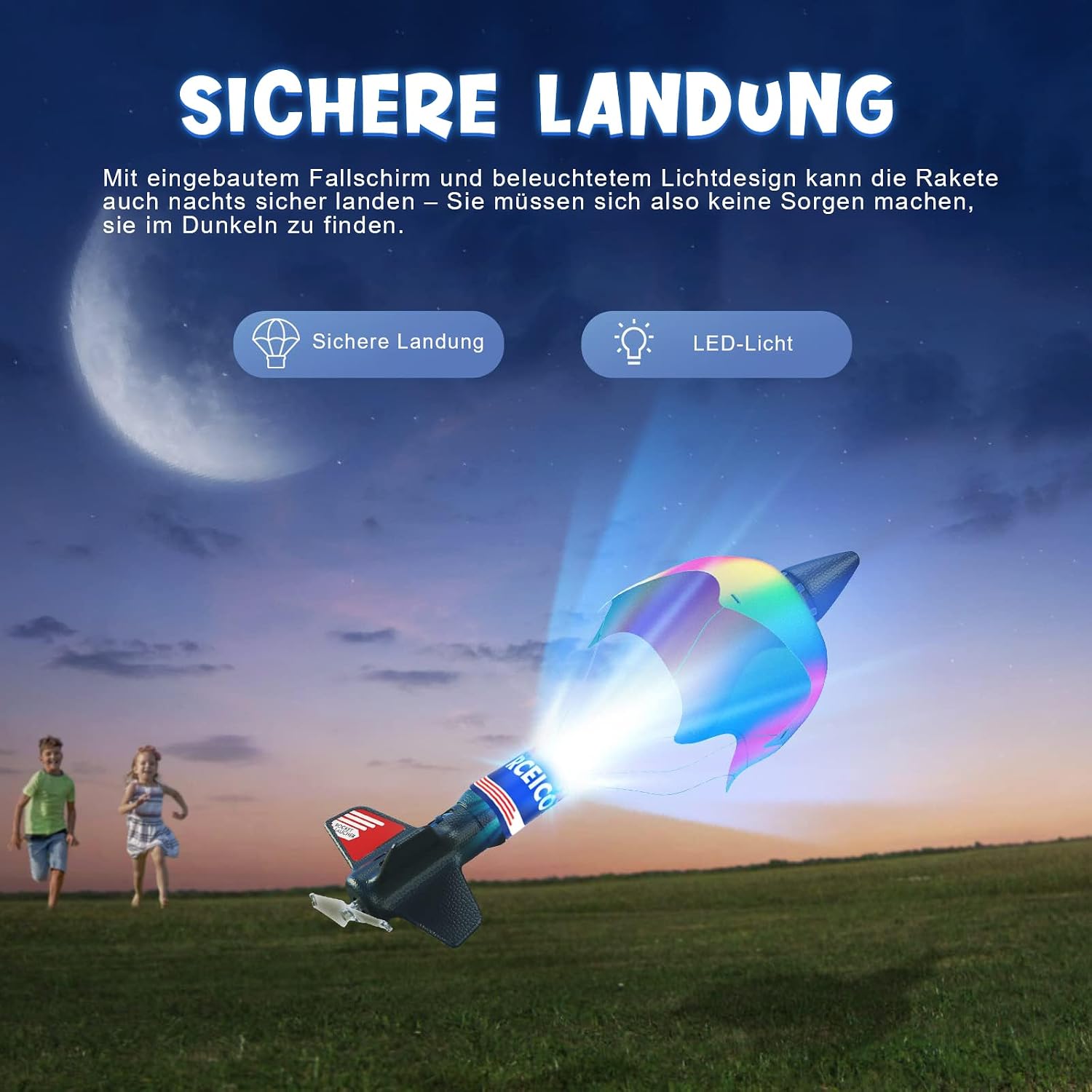 Detalle 2 de PDBEST Raketenlauncher 200 Fuß für Kinder
