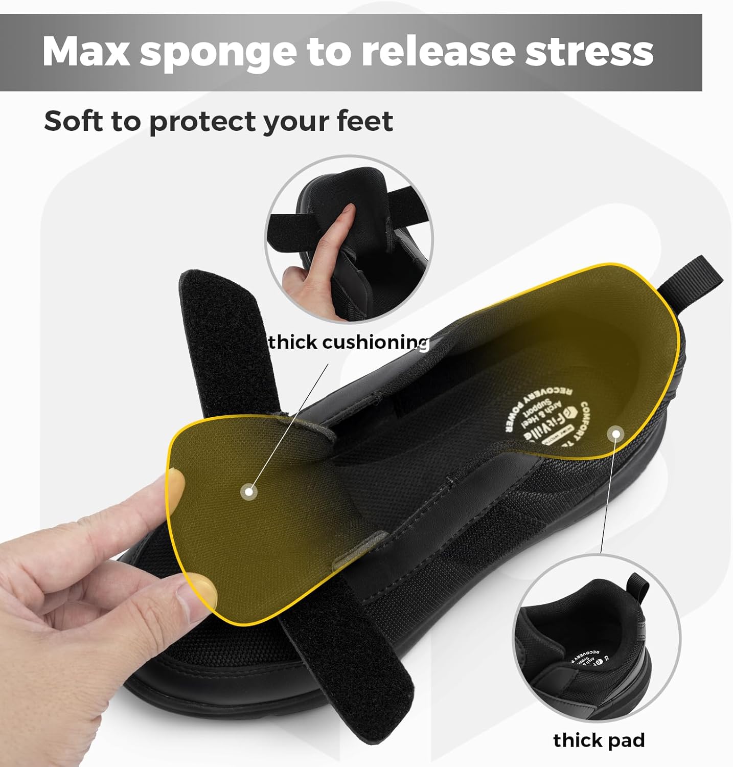 Thumbnail 5 de FitVille EasyTop StrapEase V4 Diabetic Shoes