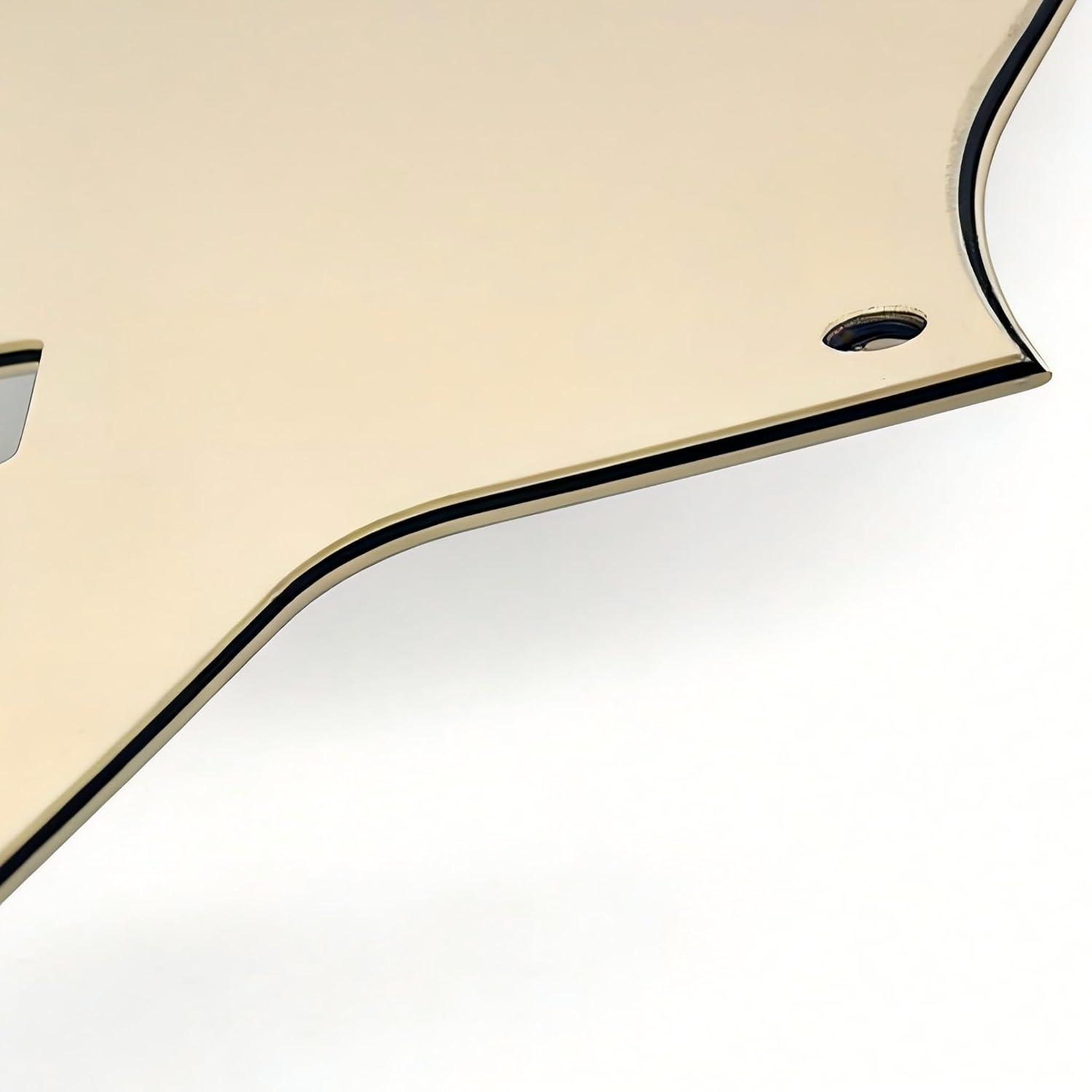 Detalle de VizEx Zevo VZ-013-Cream3Ply Jazz Bass Pickguard, Cream 3-Ply, 10-Hole