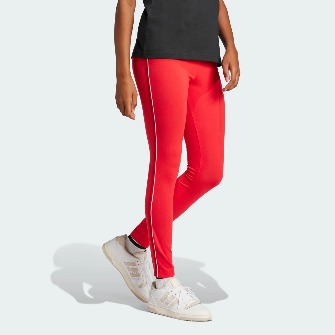Thumbnail 2 de Adidas Mallas Essentials Color Pop High-Waisted Rojo