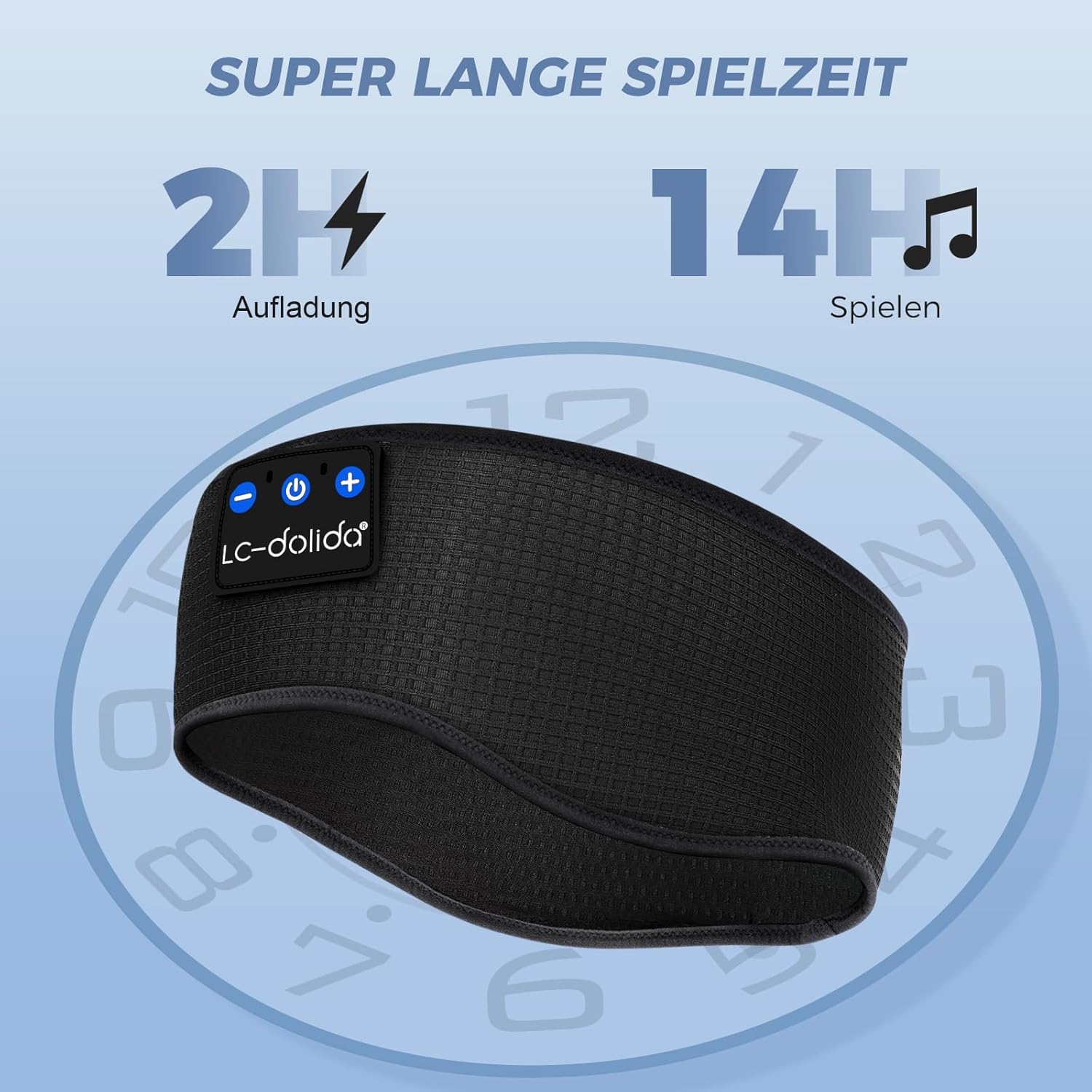 Thumbnail 4 de LC-dolida Schlafkopfhörer Bluetooth 5.4 als Stirnband – Schlafmaske & Headband in einem
