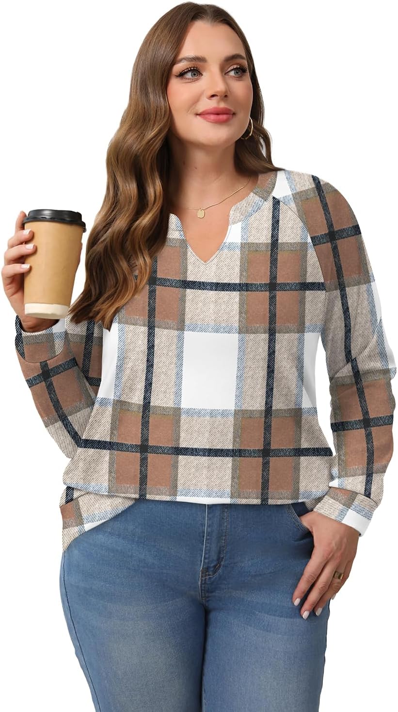 Thumbnail 1 de Aokosor V-neck long sleeve sweatshirt for women (loose fit)