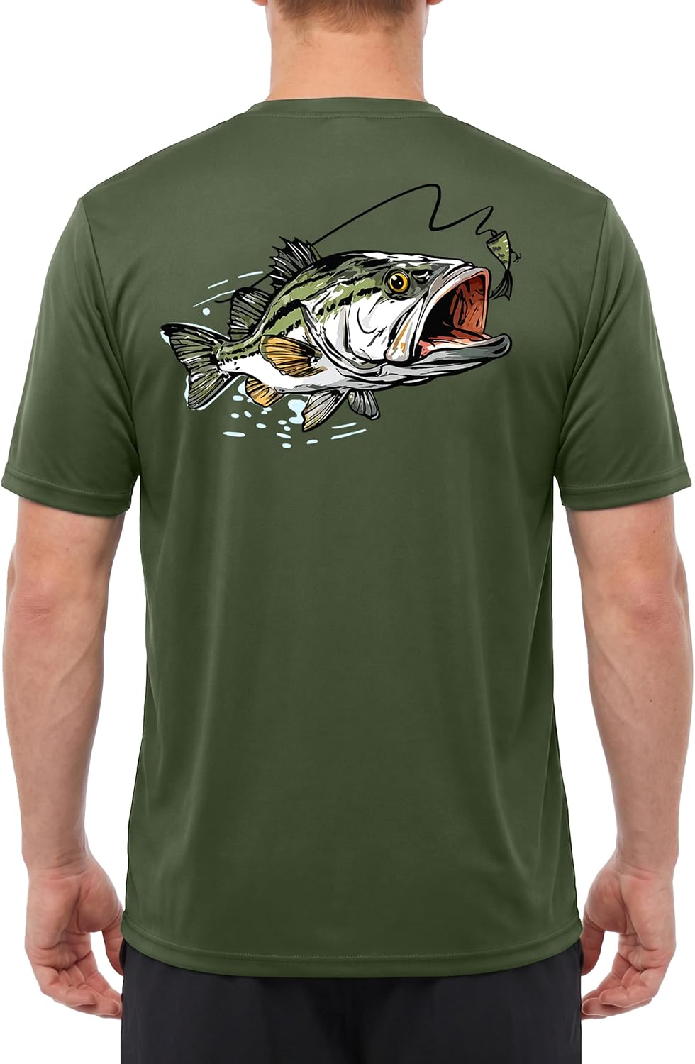 Detalle de FISHEAL Men's Fishing Shirt, Polyester-Spandex