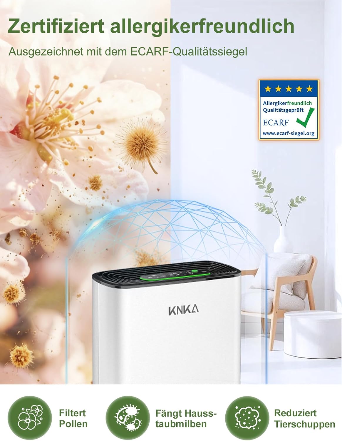 Thumbnail 3 de KNKA APH3000 Luftreiniger – CADR 300 m³/h für bis zu 80 m²