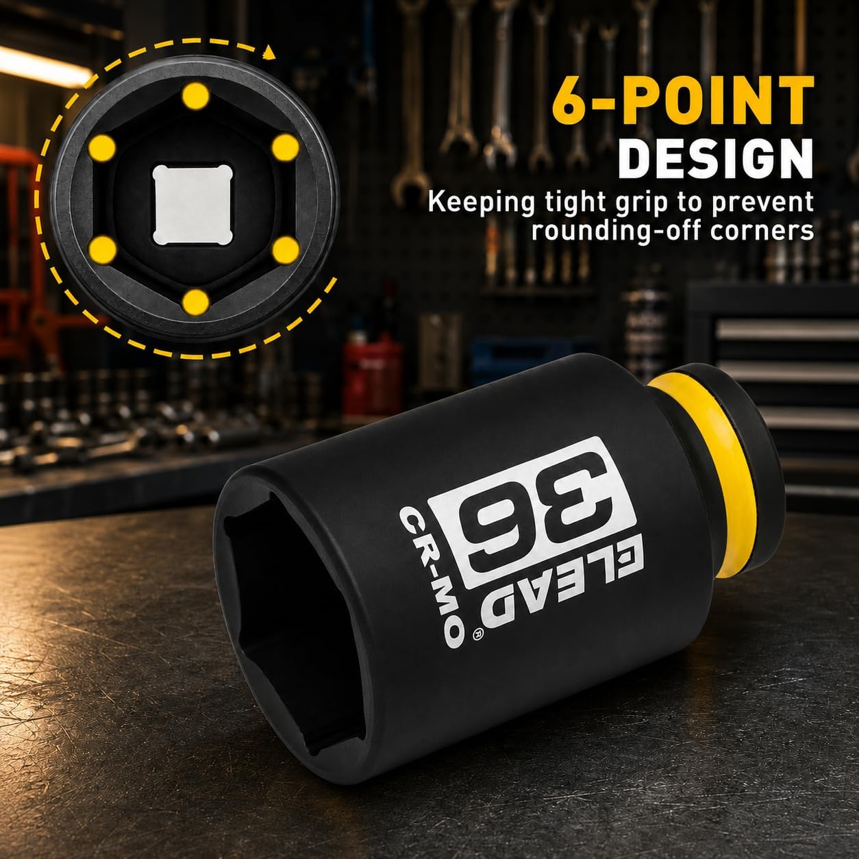 Thumbnail 3 de ELEAD 70177 36mm Deep Impact Socket, 1/2-Inch Drive, 6-Point CR-MO