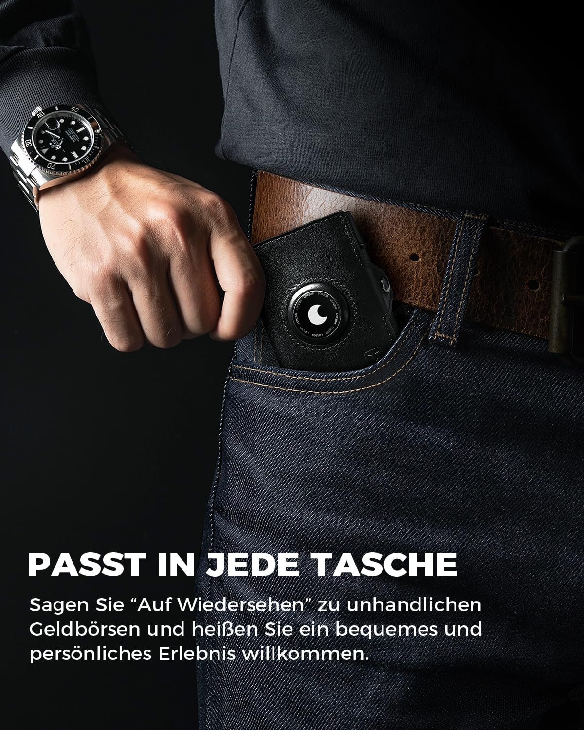 Detalle 2 de LORZOR Airtag Wallet 10 Karten 👛