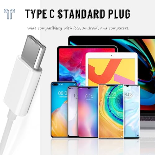 Thumbnail 6 de Bxlive USB C Headphones (2 Pairs) – Wired In-Ear USB-C Earphones with Mic & Volume Control