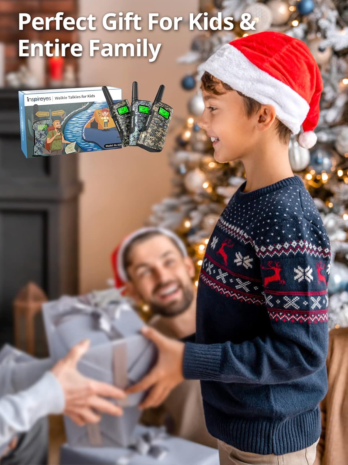 Thumbnail 6 de Inspireyes Walkie-Talkie Bambini ricaricabili (2 pezzi) con VOX, fino a 48 ore e portata fino a 3 km