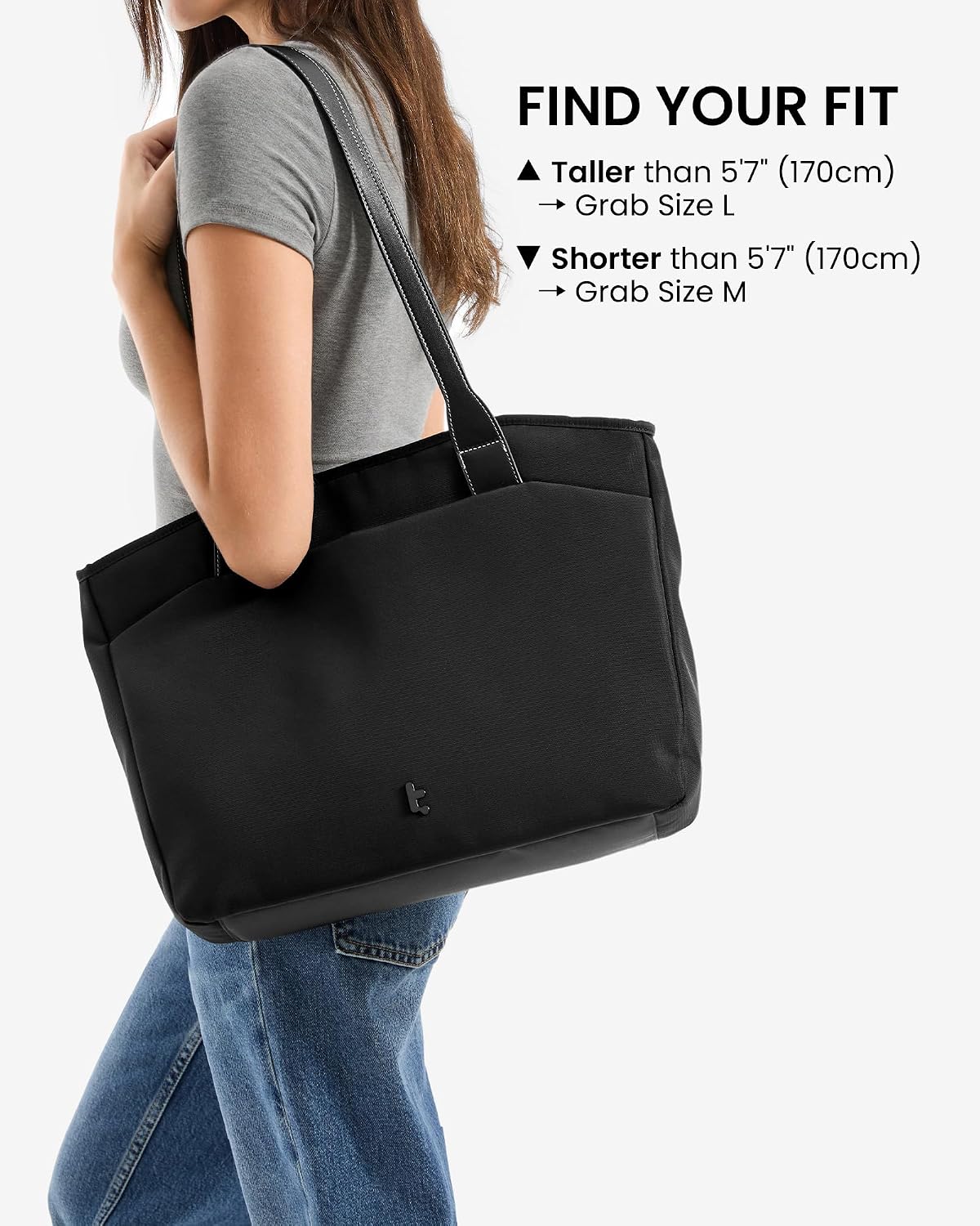 Thumbnail 2 de tomtoc Laptop Tote Bag for Women, 15-16 Inch – Elegant, Durable Work Tote with Dedicated Laptop Compartment