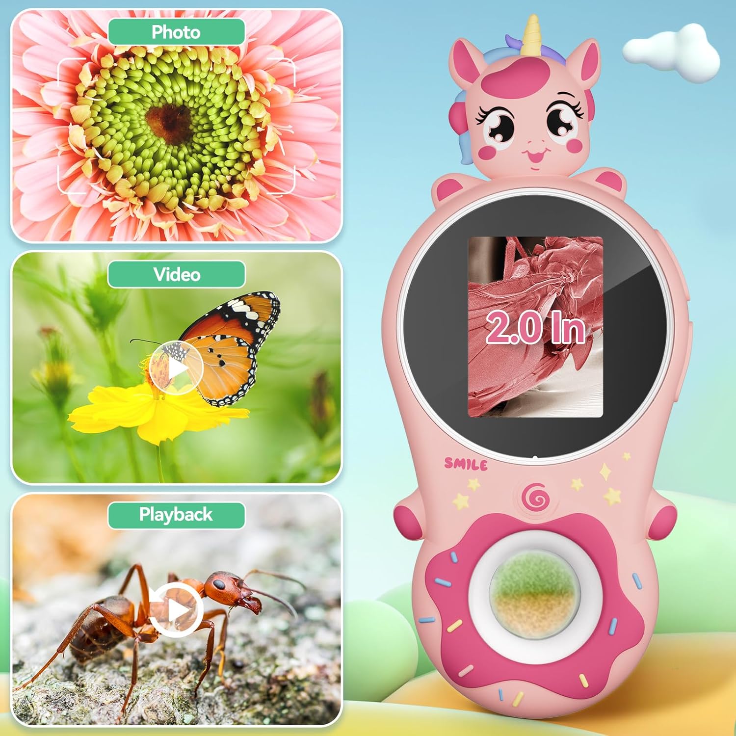 Thumbnail 4 de 500x Microscopio digitale portatile 500x per bambini