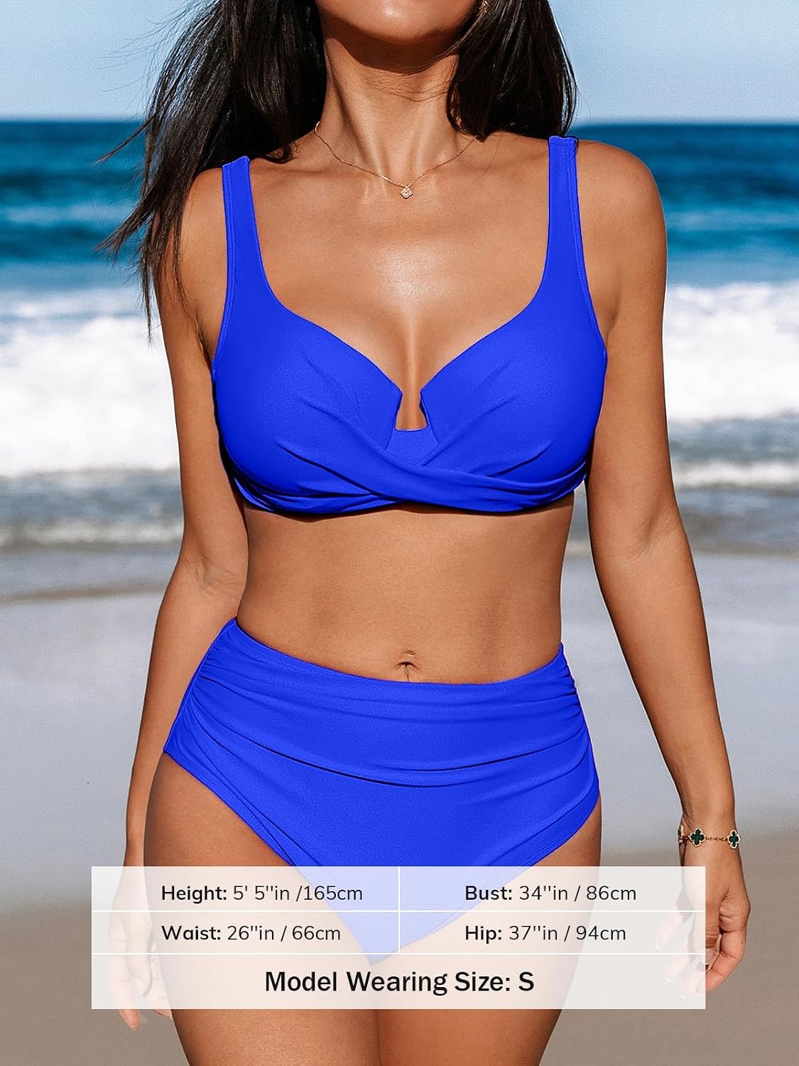 Thumbnail 4 de Ensemble bikini taille haute croisé 2 pièces