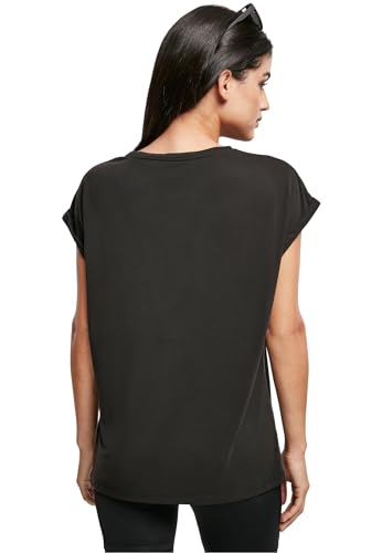 Detalle 2 de URBAN CLASSICS Maglietta Donna a Maniche Corte Oblique in Jersey Modal – Taglie forti XS-5XL