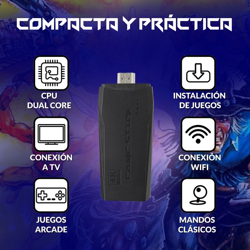 Detalle de unicview M8 64GB Consola Stick Retro