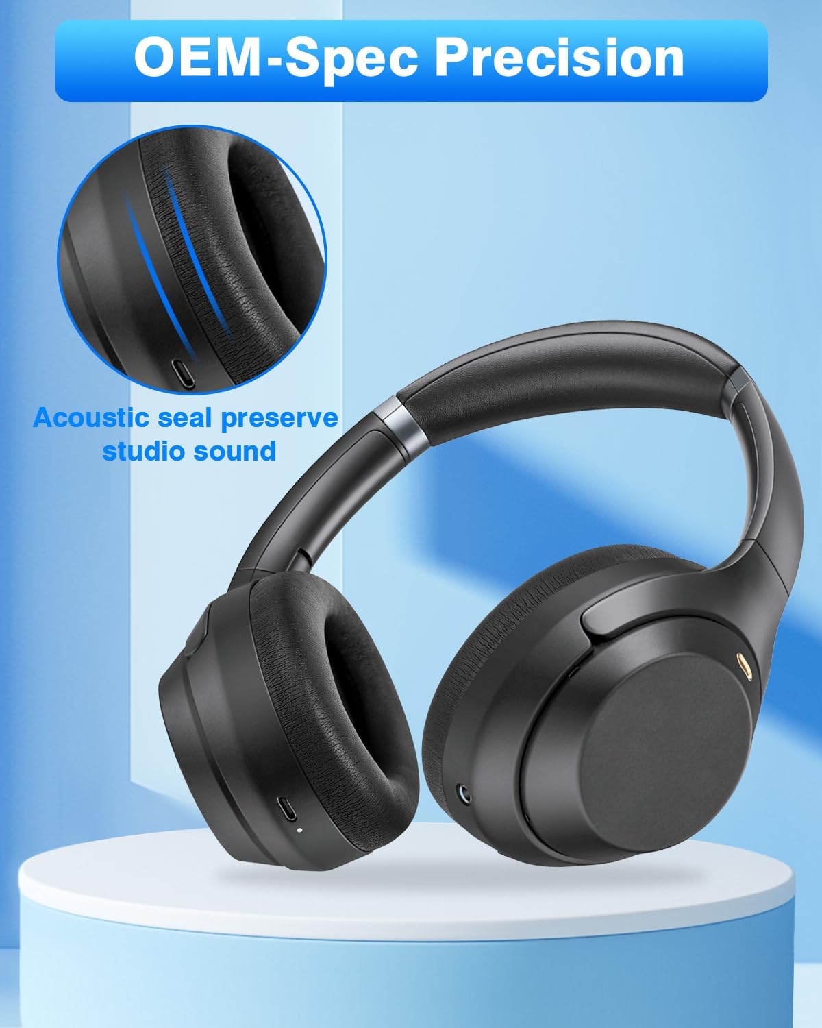 Thumbnail 5 de Link Dream coussinets pour Sony WH-1000XM3 (WH1000XM3) – mousse à mémoire de forme et isolation phonique, noir