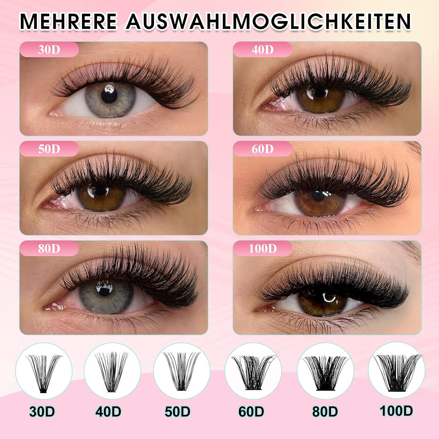 Detalle 2 de GEMERRY Lash Cluster Kit 8–16mm