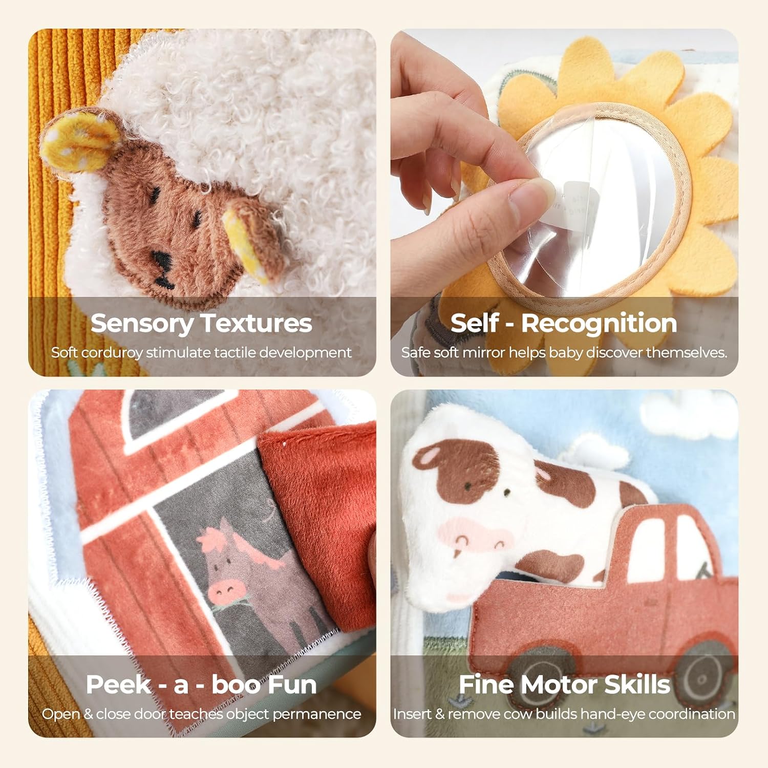 Thumbnail 3 de let's make Baby Tissue Box Toy: Farm Montessori Sensory Kit for 6–12 Months