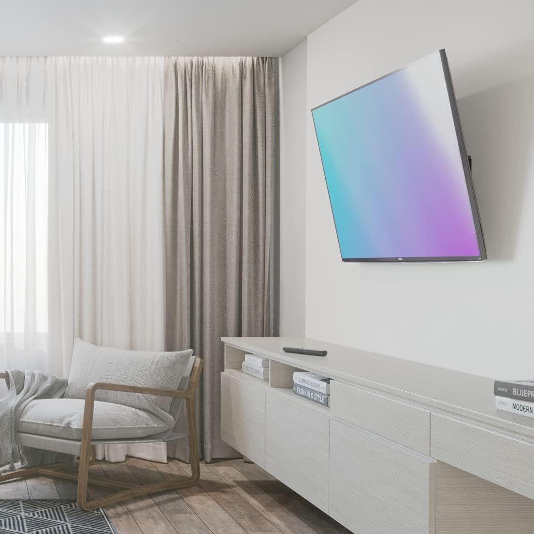 Thumbnail 6 de Hama neigbare TV-Wandhalterung für 32–75 Zoll (VESA 100×100 bis 600×400, bis 40 kg), schwarz