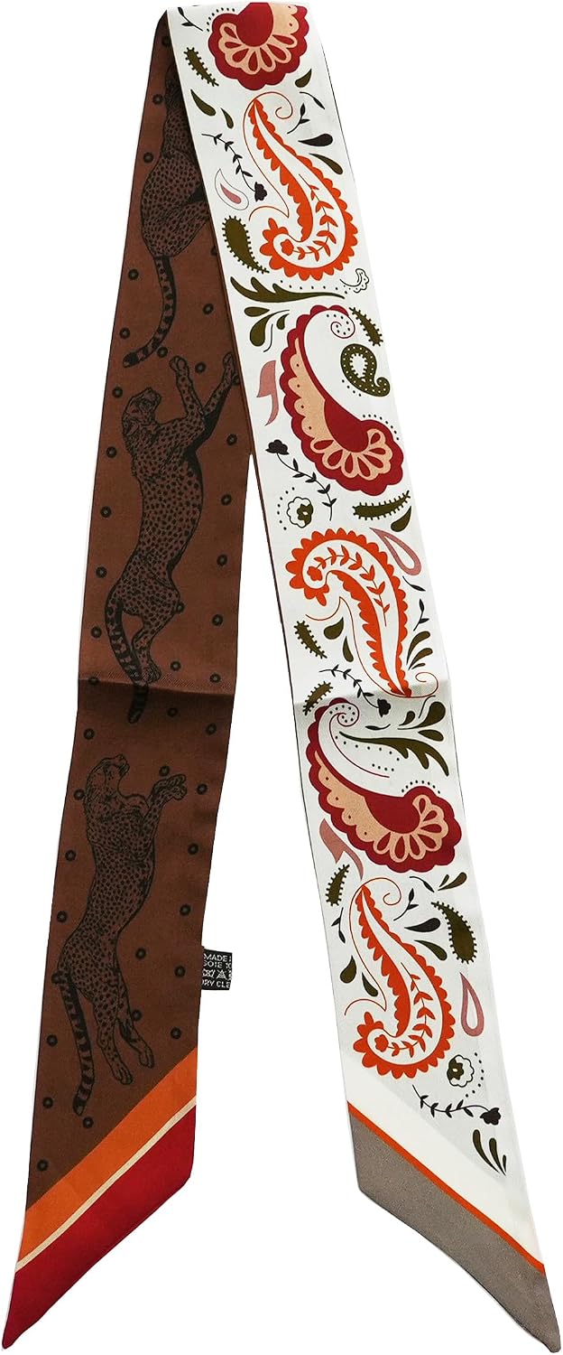 Detalle de JERLA Silk Scarf, 100% Mulberry Silk