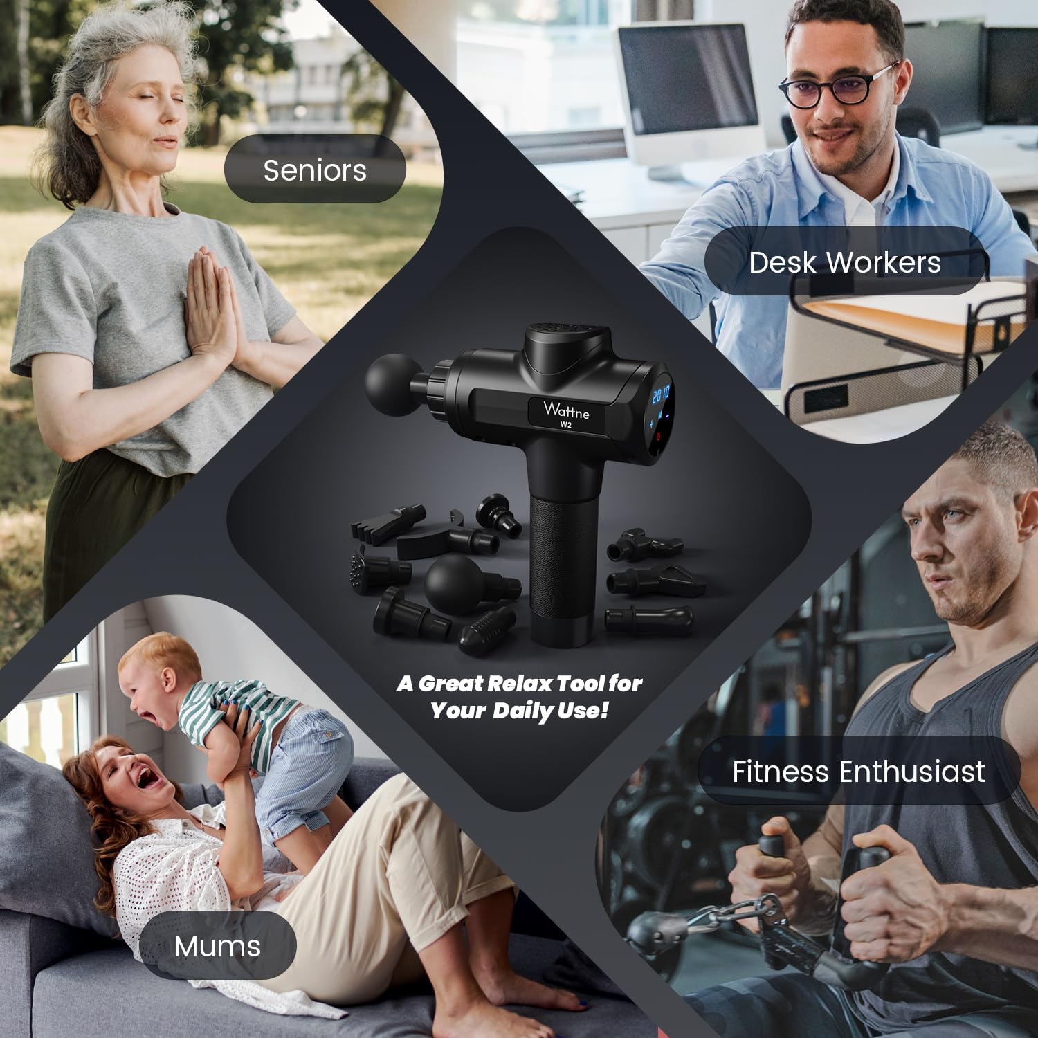 Thumbnail 4 de Wattne W2 Muscle Massage Gun 20‑speed