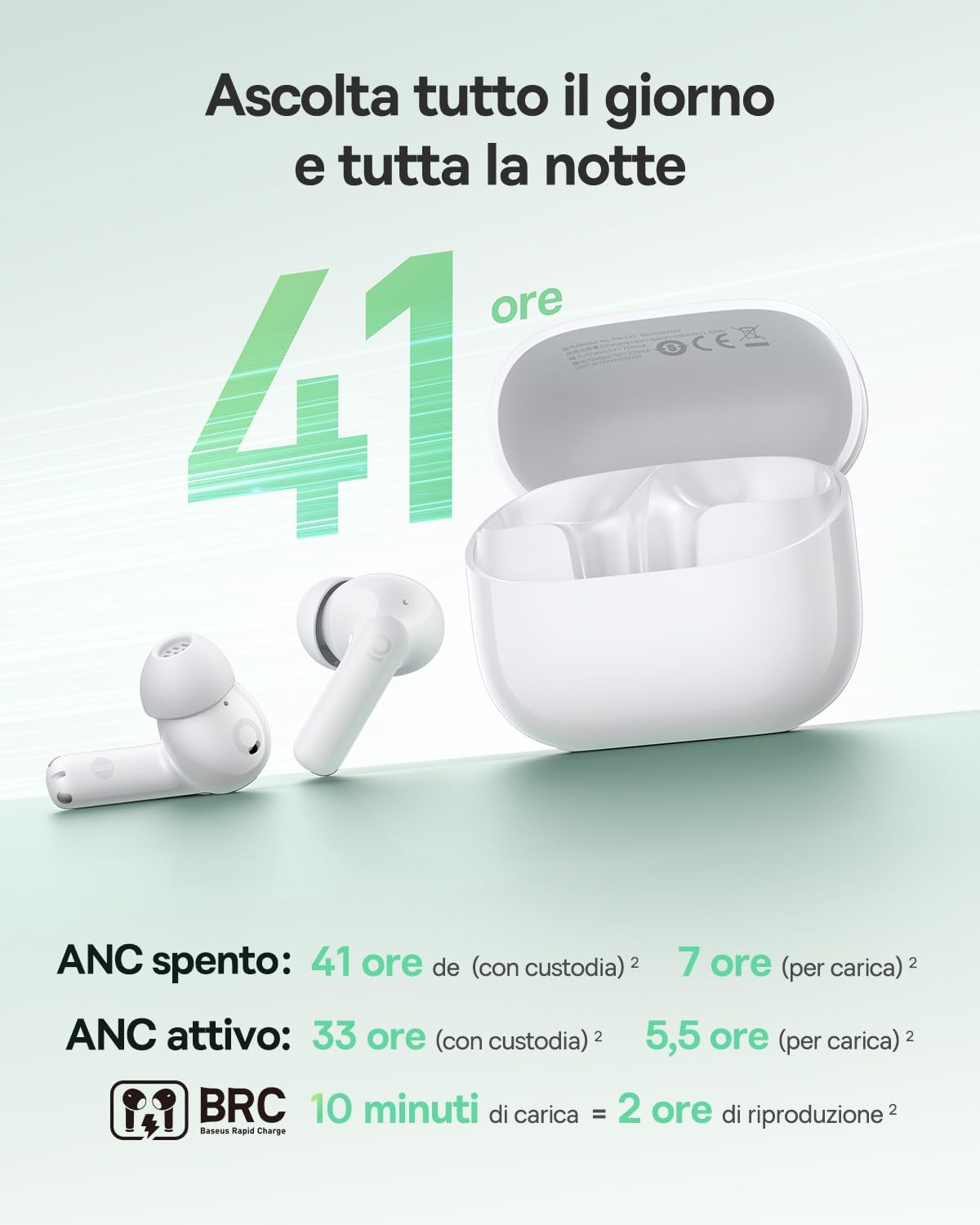 Thumbnail 4 de Baseus EP10 NC Cuffie Bluetooth ANC 43dB