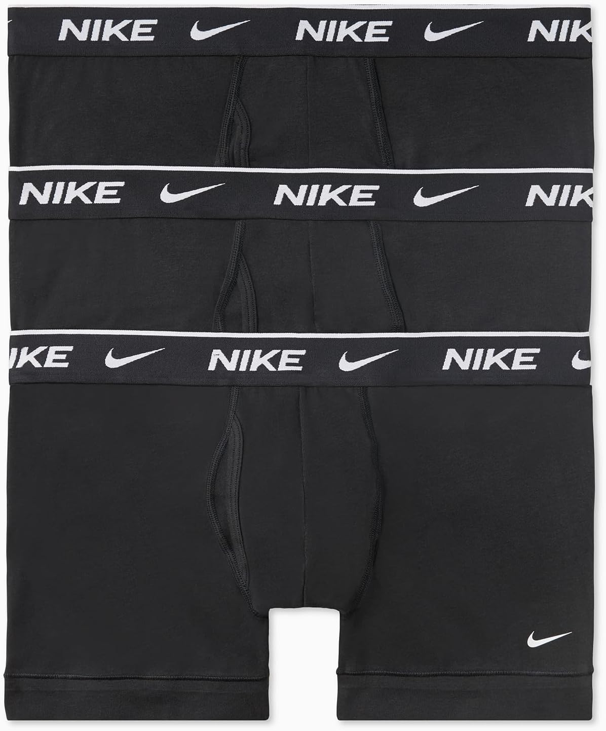 Thumbnail 6 de Nike Underwear Hombre Essential Boxer Briefs Pack de 3 – Ajuste ceñido, elástico y cómodo (XL) en Obsidian/Game Royal/Black