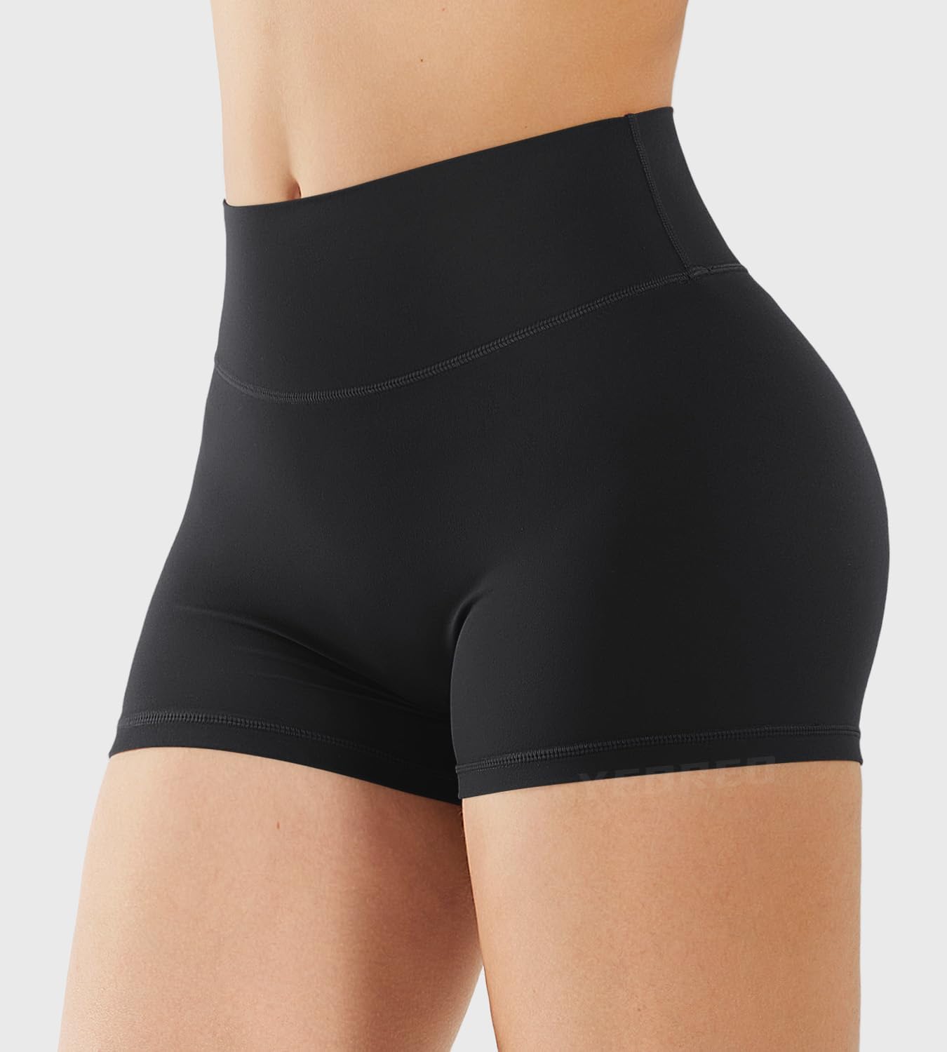 Thumbnail 3 de YEOREO Women's Biker Shorts 2.5" No Front Seam: High-Withed Scrunch Workout Shorts for Training