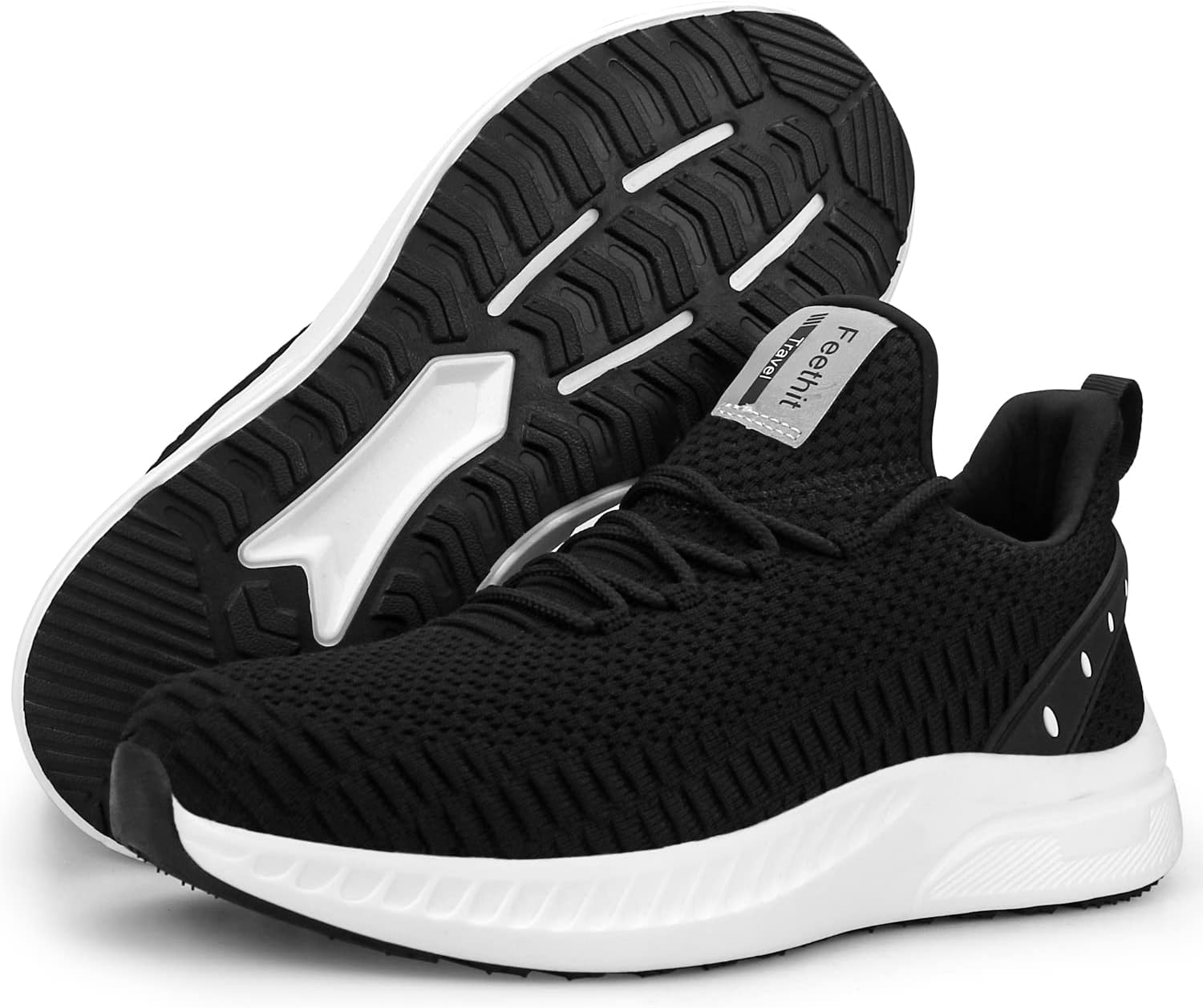 Detalle 2 de Feethit Men’s Slip-On Walking Shoes Blade — Breathable Mesh Non-Slip Sneakers for Work & Outdoor