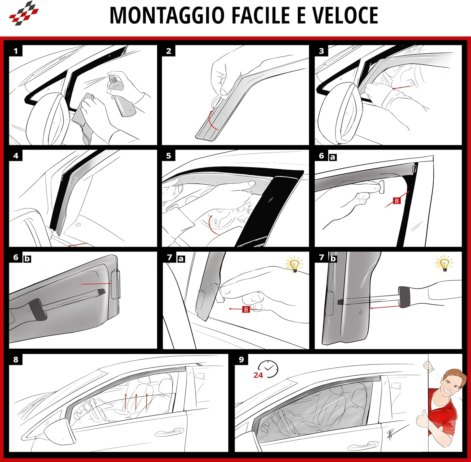 Detalle 2 de WALSER Deflettore del vento per Hyundai Kona (06/2017-04/2023) – protezione e comfort su misura