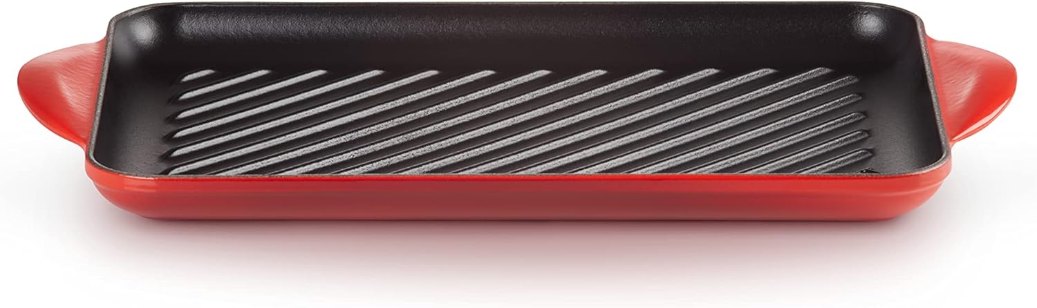 Thumbnail 2 de LE CREUSET Grill rettangolare Tradition in ghisa vetrificata 32 cm – Ciliegia