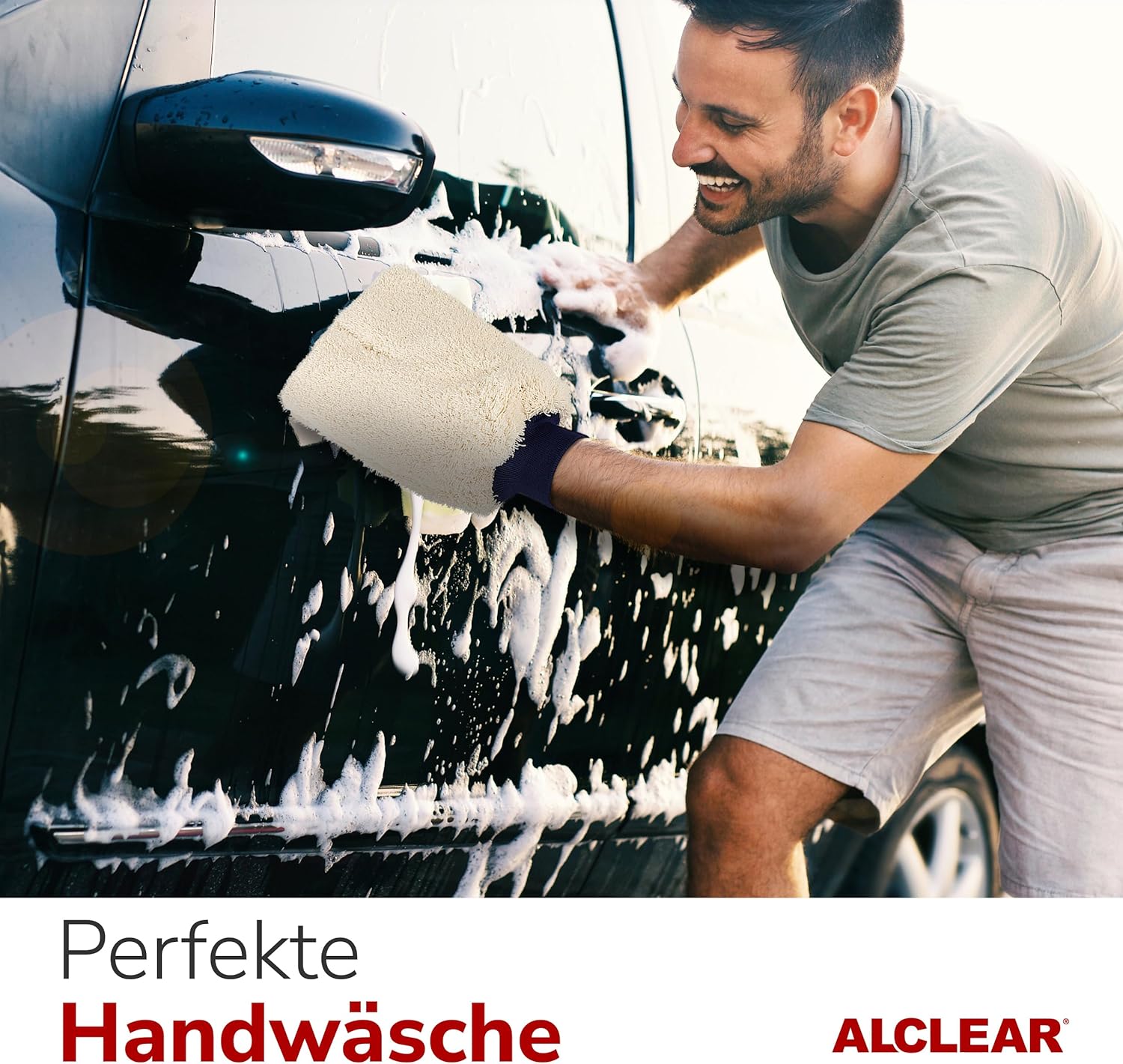 Thumbnail 2 de ALCLEAR Mikrofaser Autowaschhandschuh 27x17 cm – schonende, saugfähige Reinigung ohne Kratzer