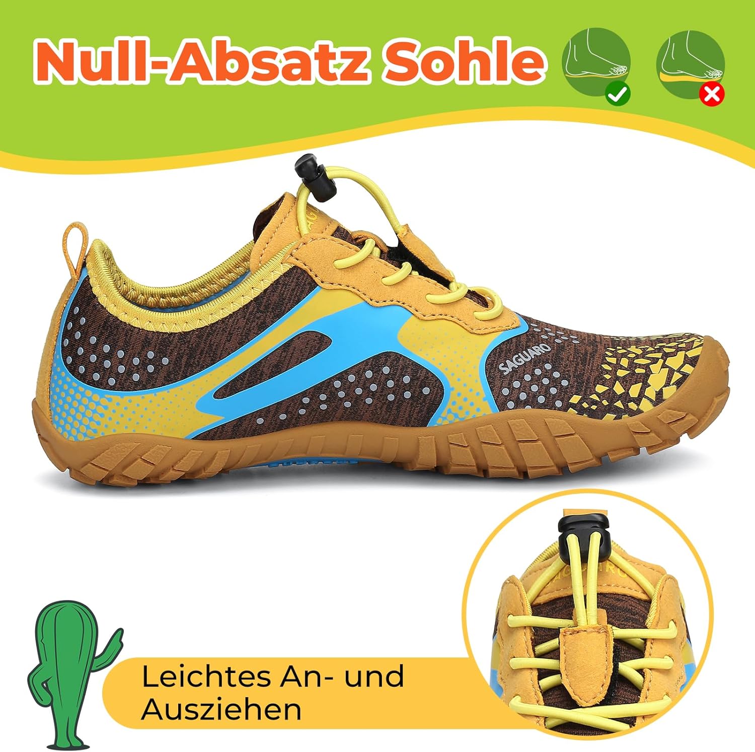 Thumbnail 3 de SAGUARO Barfußschuhe Kinder – Schnelltrocknende Barfußschuhe Gr. 24–36