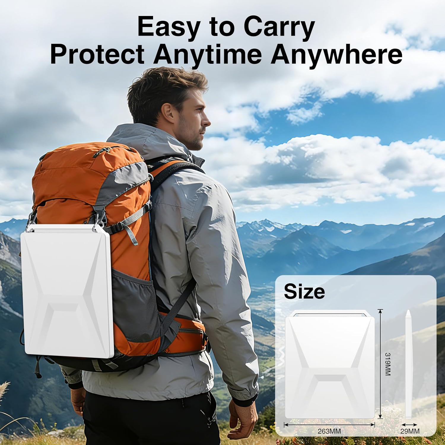 Detalle 2 de MEKEET Starlink Mini Protective Cover Case: Waterproof Silicone Shield for Starlink Mini