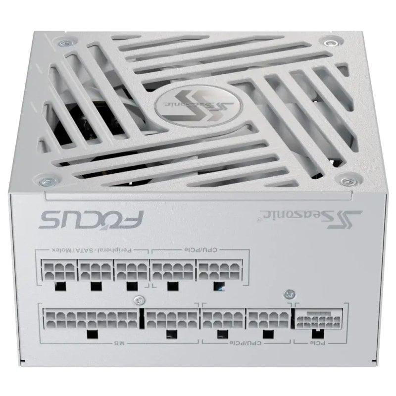 Detalle de Seasonic Focus GX-1000 White ATX 3 PCIe 5.1, 1000W 80Plus Gold, Modular
