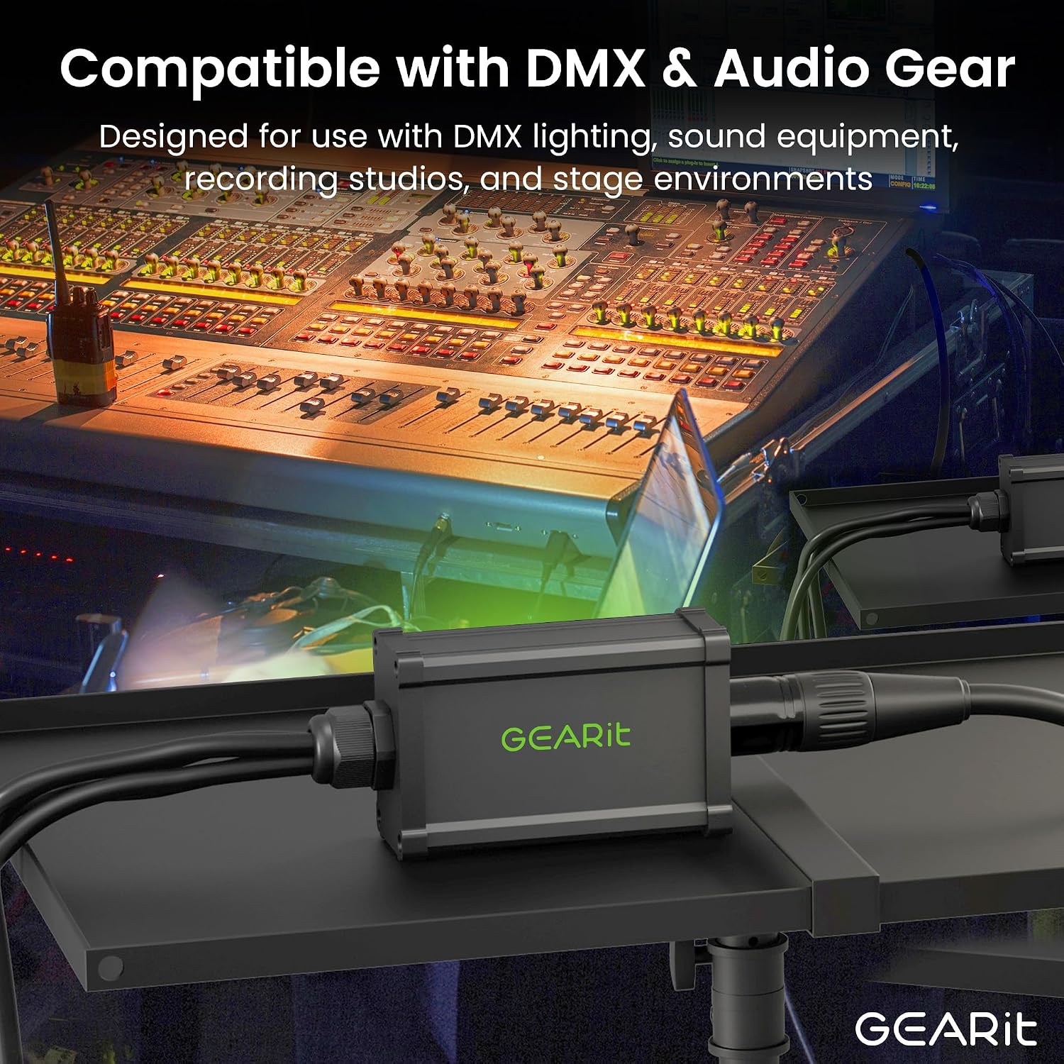 Detalle de GEARit GI-DMX-4CHWC XLR-over-Ethernet Snake with 2-ft Breakouts