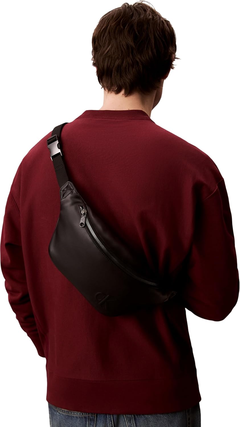 Detalle 2 de Calvin Klein Homme Bold CK Waistbag Lv04D3249G Sacoche Ceinture Noire