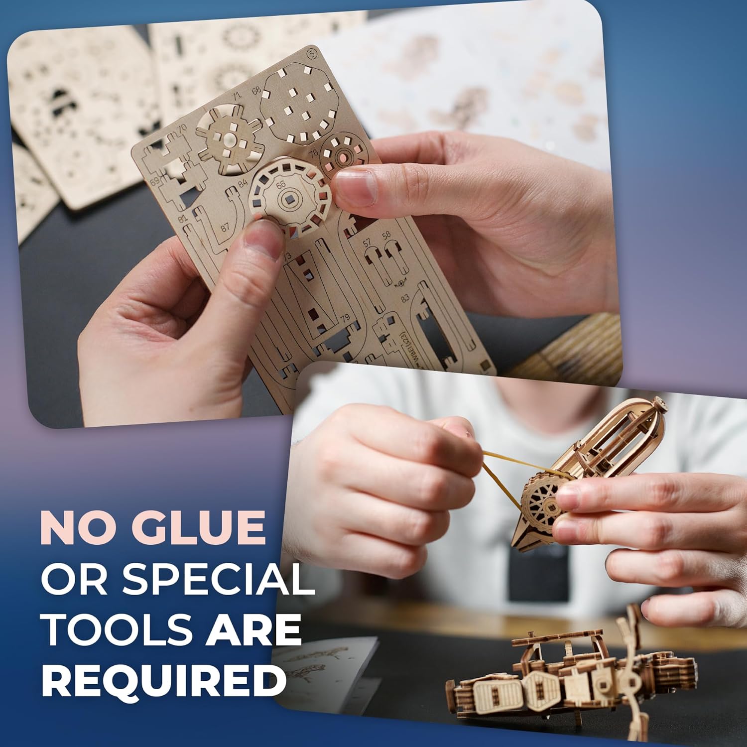 Thumbnail 5 de UGEARS Hagrid’s Flying Motorbike 3D puzzle