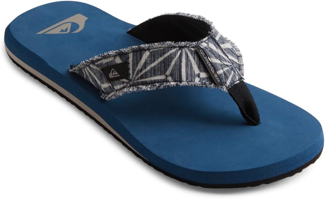 Detalle 1 de Quiksilver Monkey Abyss: sandalia de hombre en gris con correa de tobillo, talla 47 EU