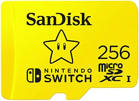 Detalle de SanDisk 256GB microSDXC (Licensed for Nintendo Switch) – SDSQXAO-256G-GNCZN
