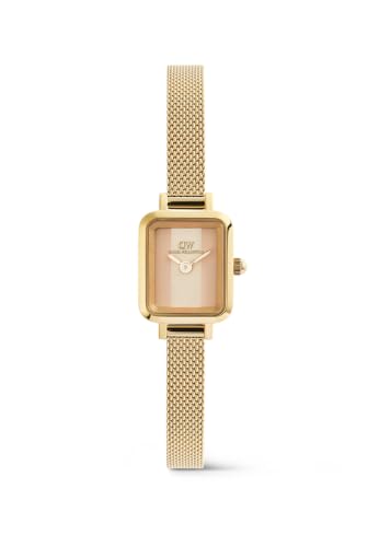 Detalle de Daniel Wellington Quadro Mini Evergold: Orologio da Donna Oro con Quadrante Beige/Crema 15x18 mm