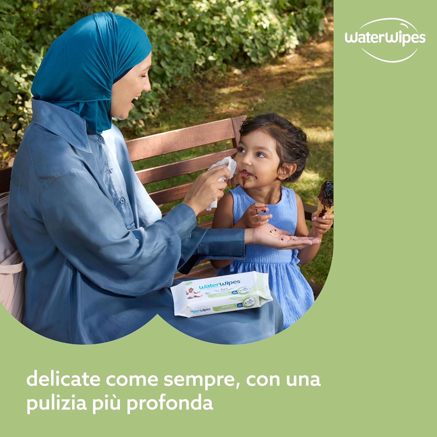 Thumbnail 4 de WaterWipes Sensitive+ salviettine per neonati e bambini 720 pezzi (12 confezioni) – 99,9% acqua, senza profumo