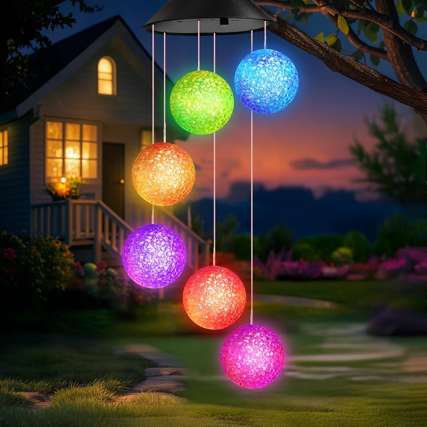 Detalle de Winzwon Solar Wind Chimes