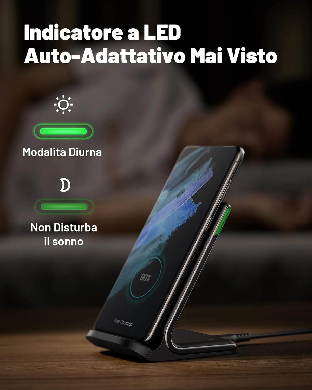 Thumbnail 2 de INIU Caricatore wireless 15W Qi certificato, doppio pad