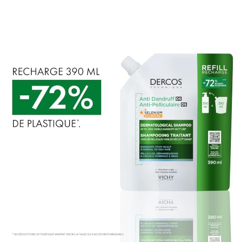 Thumbnail 10 de Vichy Dercos Shampooing Anti-Pelliculaire DS Cheveux Normaux à Gras – Gelée soin capillaire hypoallergénique