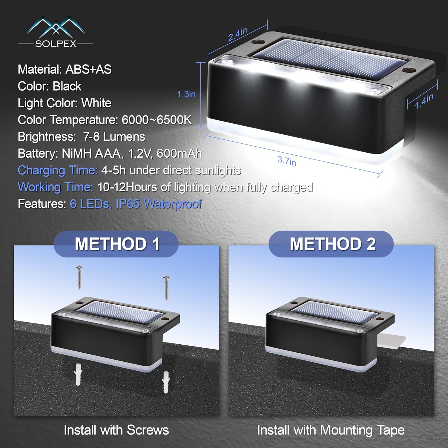 Thumbnail 6 de Solpex Solar Step Lights 16 Pack